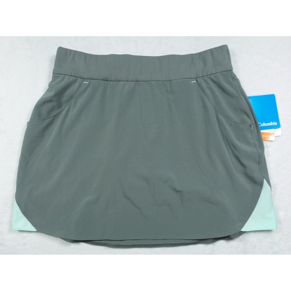 Columbia Skort Womens Size Medium Gray Solar Ridge Omni-Shade Pockets NWT